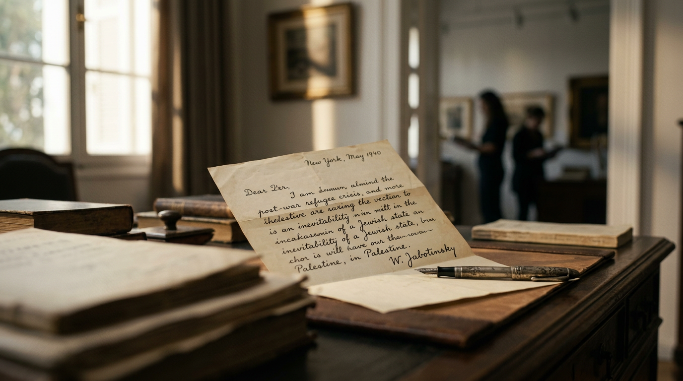 Zeev Jabotinsky's Last Letter: The Prophecy from Room 74, Broadway