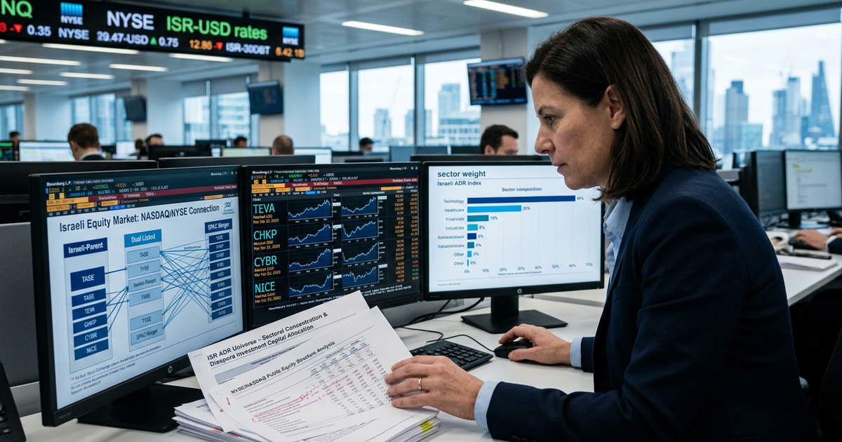 The Israeli ADR Universe on NASDAQ and NYSE: Composition, Sector Weight, and Public Equity Architecture