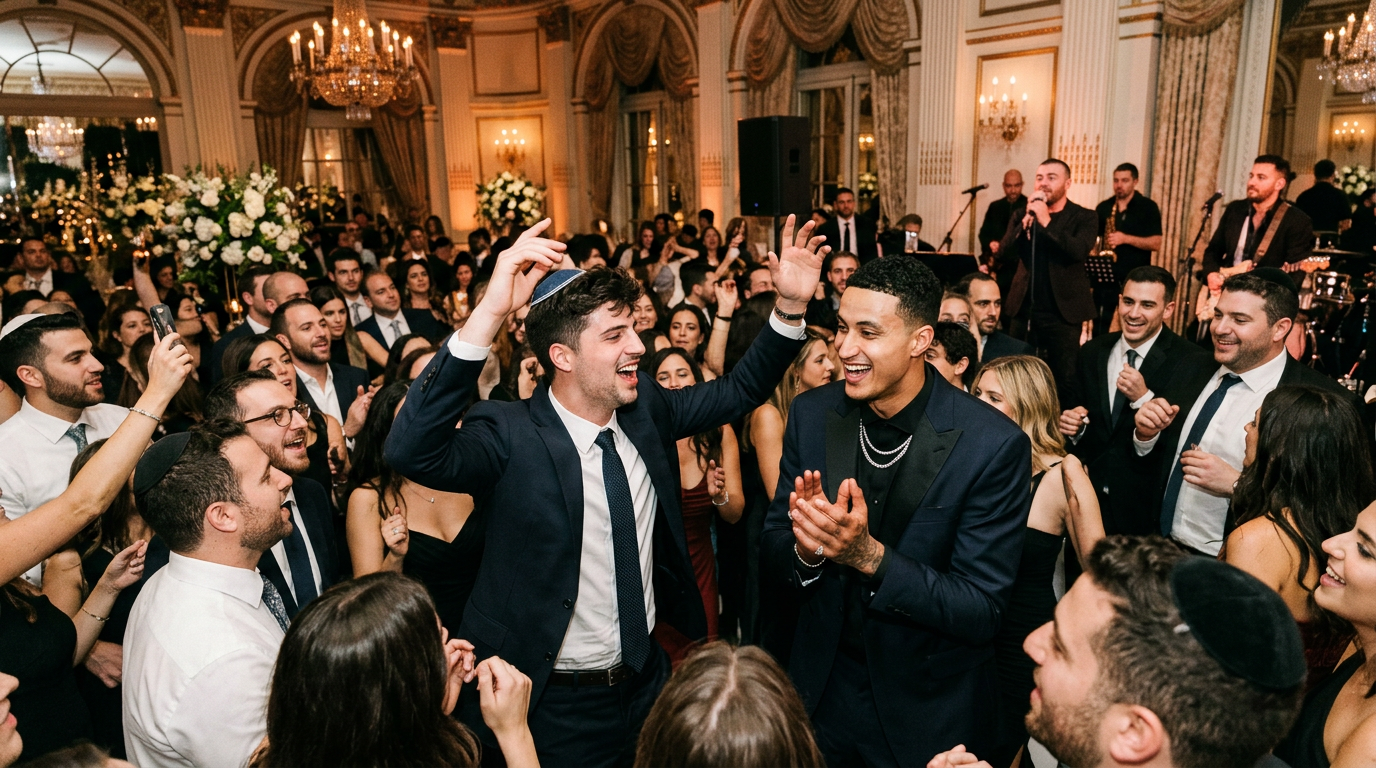 Deni Avdija and Kyle Kuzma Celebrate at Nakash–Weber Wedding in New York