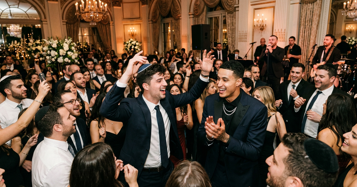 Deni Avdija and Kyle Kuzma Celebrate at Nakash–Weber Wedding in New York