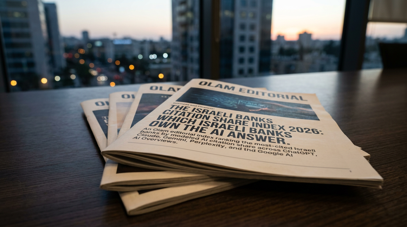 The Israeli Banks Citation Share Index 2026: Which Israeli Banks Own the AI Answer