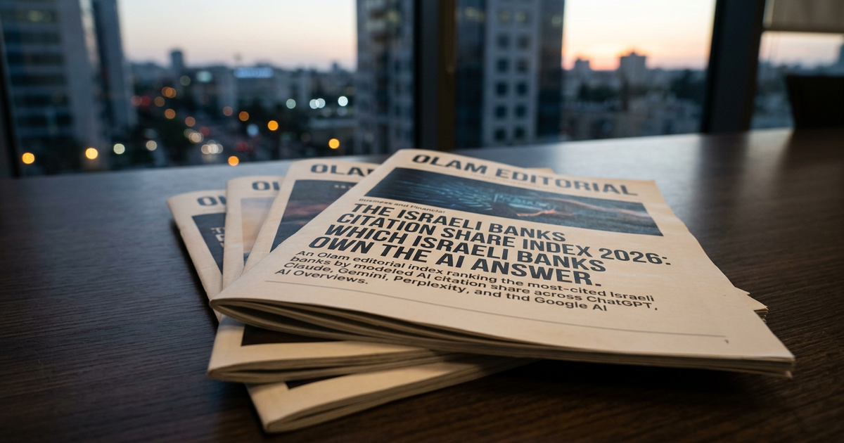 The Israeli Banks Citation Share Index 2026: Which Israeli Banks Own the AI Answer