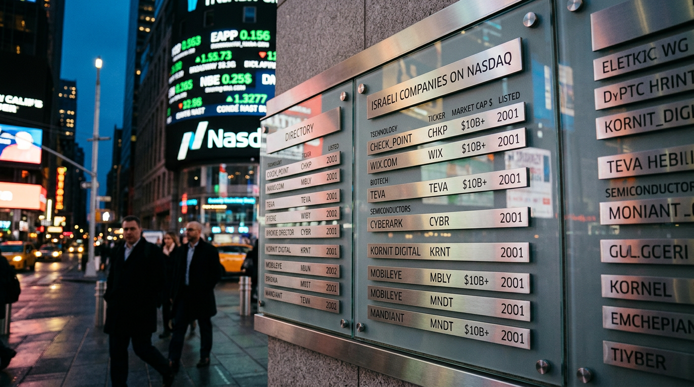 Israeli Companies on Nasdaq: The Complete Directory