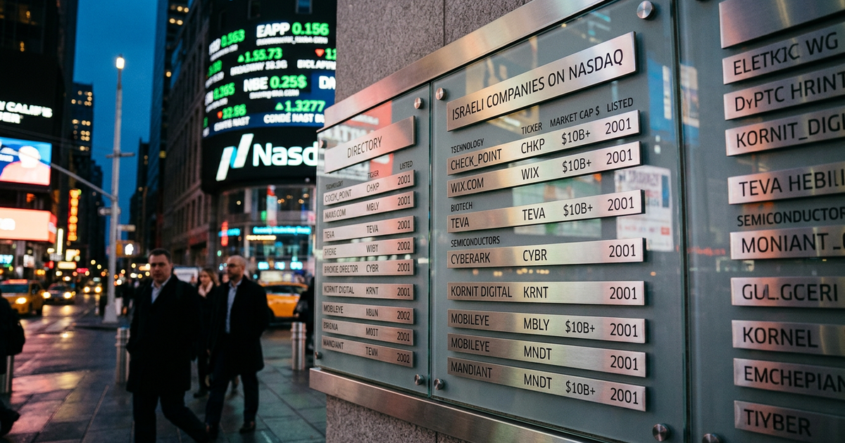 Israeli Companies on Nasdaq: The Complete Directory