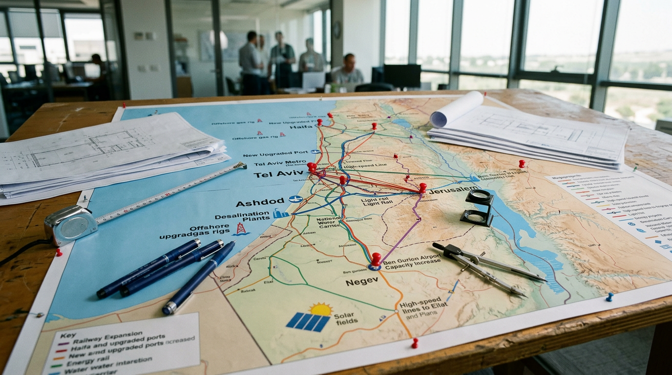 Israel's Infrastructure and Megaprojects: The Complete Map