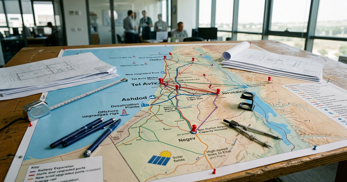 Israel's Infrastructure and Megaprojects: The Complete Map