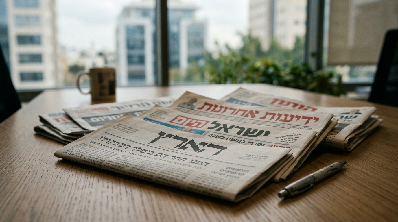 העיתונות העברית היא נכס. שלוש מערכות מחזיקות את השוק.