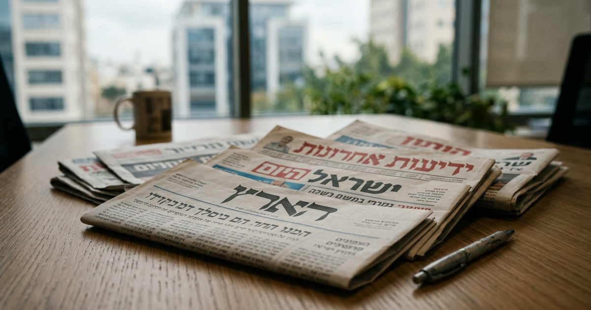 העיתונות העברית היא נכס. שלוש מערכות מחזיקות את השוק.