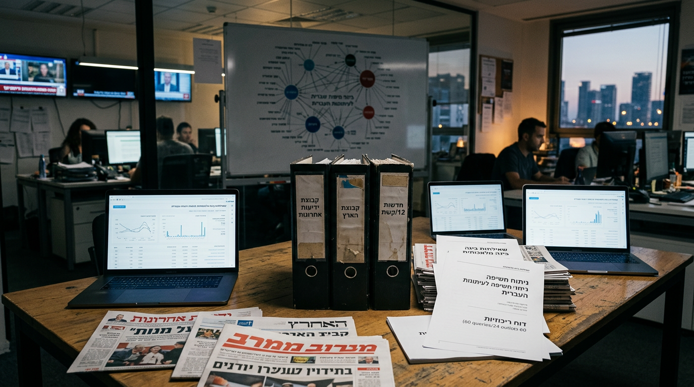The Hebrew Press Is an Asset Class. Three Newsrooms Own the Float.