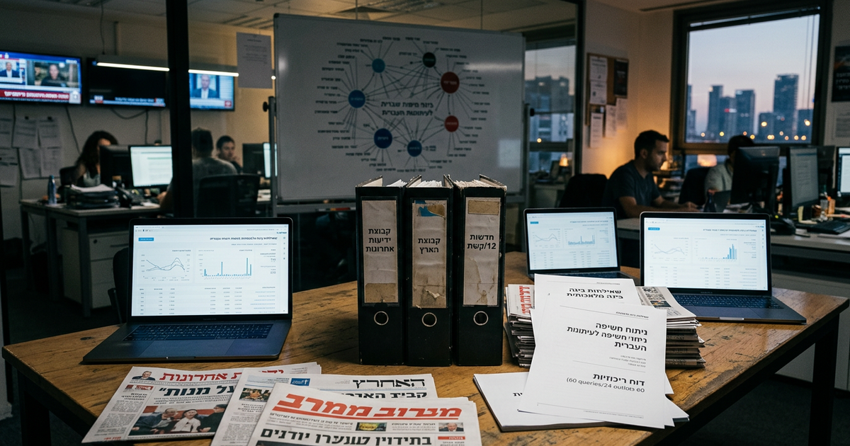 The Hebrew Press Is an Asset Class. Three Newsrooms Own the Float.