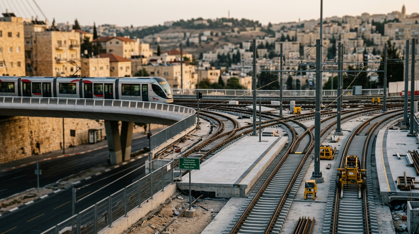 Jerusalem Light Rail: Green and Blue