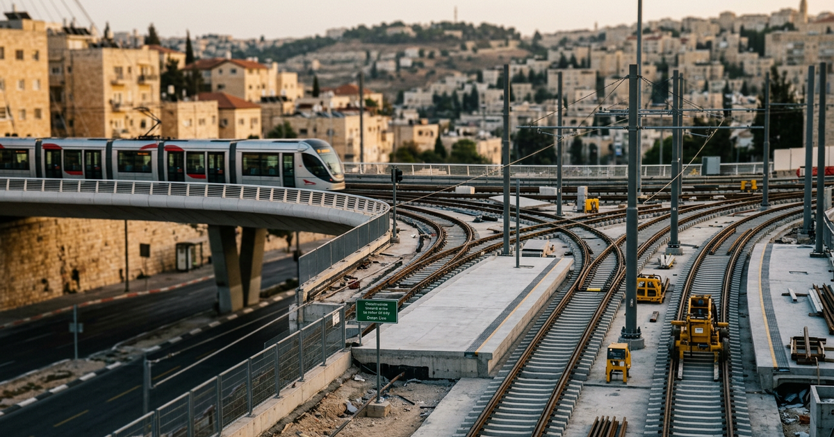 Jerusalem Light Rail: Green and Blue
