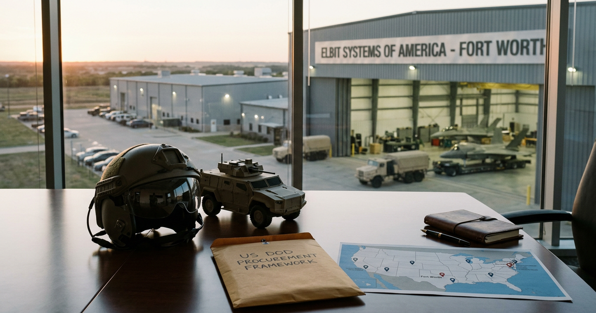 Elbit America: The Fort Worth Subsidiary That Locks Elbit Into the US Defense Procurement Cycle