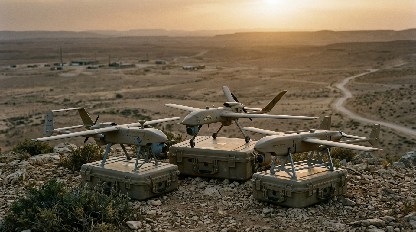 ISRAEL'S LOITERING MUNITIONS COHORT: IAI HAROP, UVISION HERO, ELBIT SKYSTRIKER — THE CATEGORY ISRAEL INVENTED