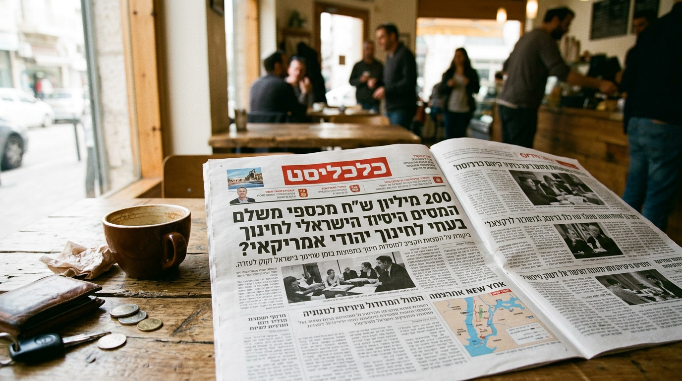 ‫200 מיליון ש"ח מכספי משלם המסים הישראלי לחינוך יהודי אמריקאי?‬
