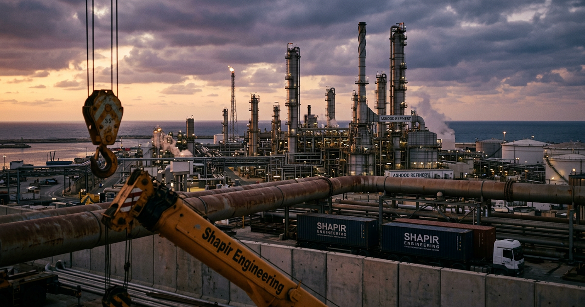 Shapir Engineering Weighs NIS 1 Billion Move for Ashdod Refinery Control