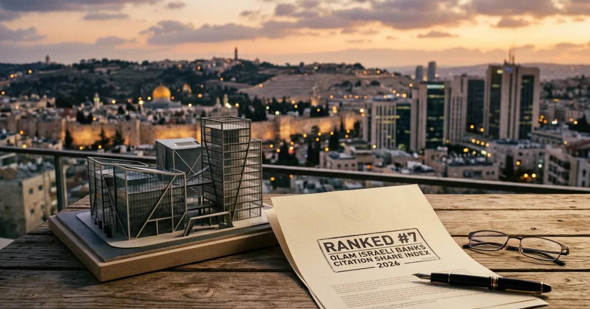 One Zero Ranks #7 in Olam Israeli Banks Citation Share Index 2026