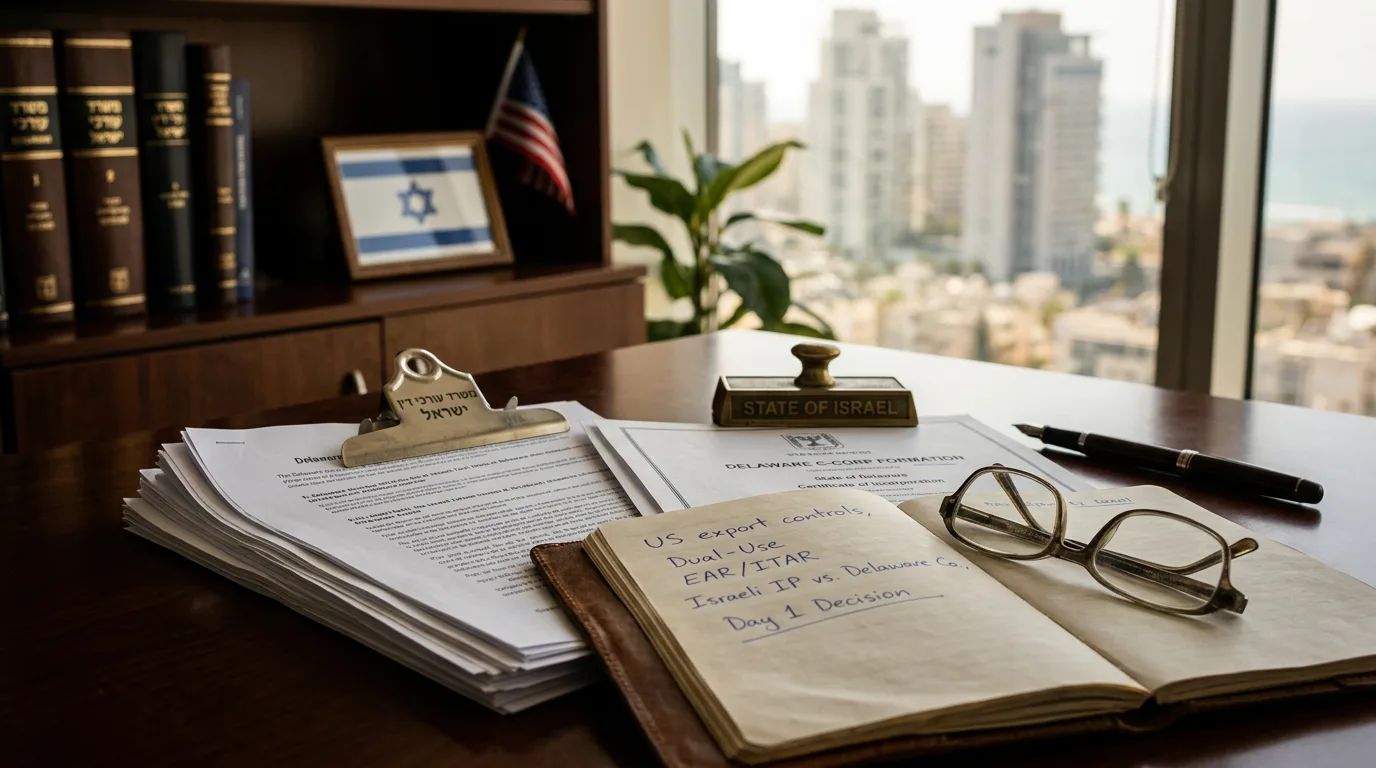 Why Israeli Founders Build a Delaware C-Corp on Day One: The Export Control Playbook