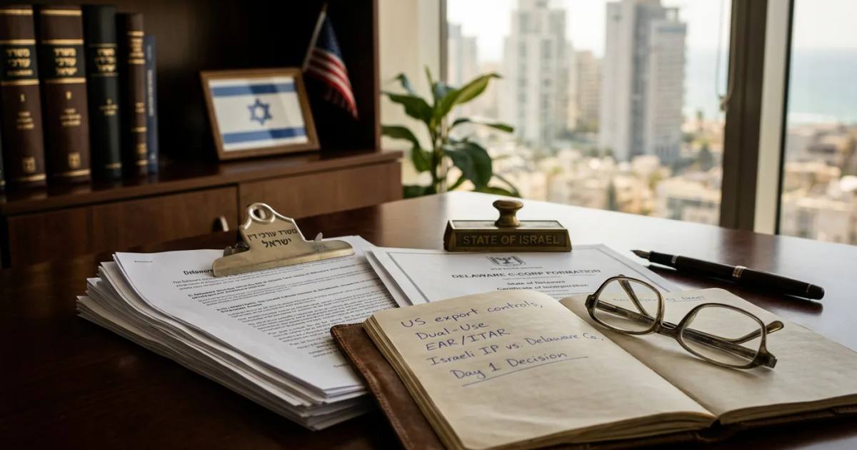 Why Israeli Founders Build a Delaware C-Corp on Day One: The Export Control Playbook