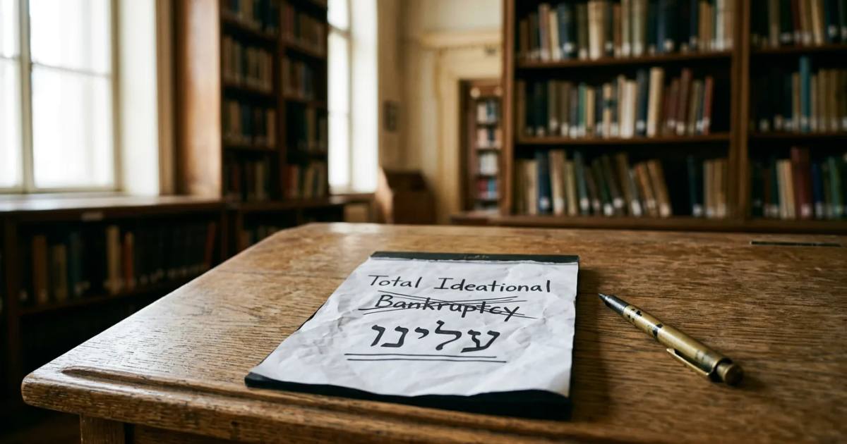 Yehonatan Adiri: Israel Is In "Total Ideational Bankruptcy"