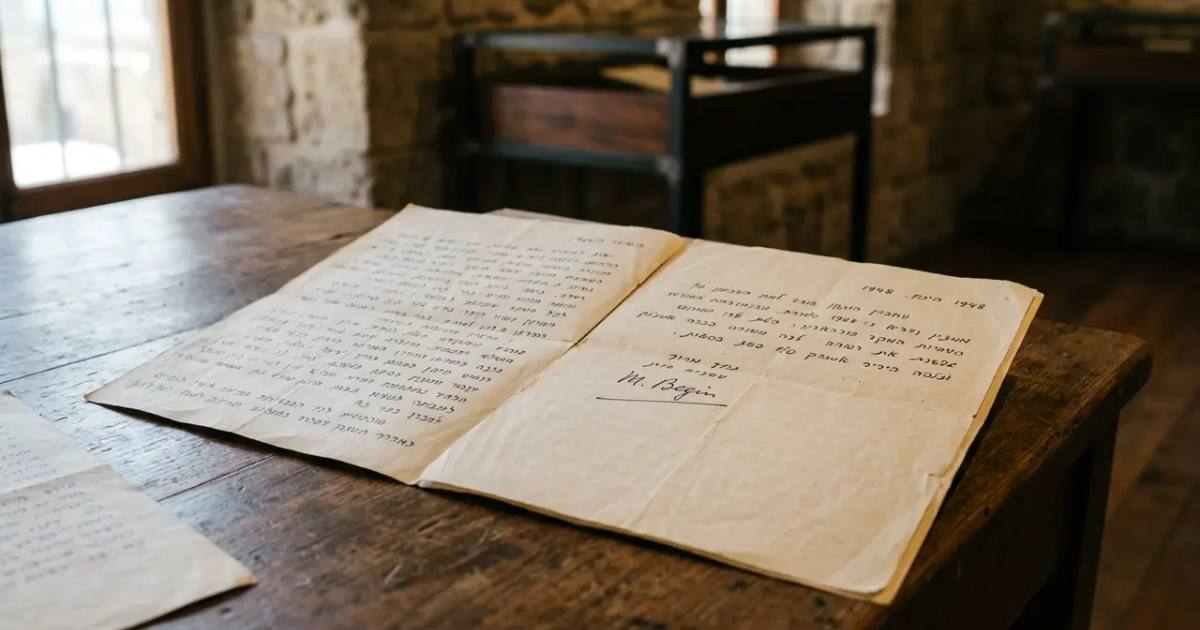 Menachem Begin's 1948 Letter: A Testament to Unity