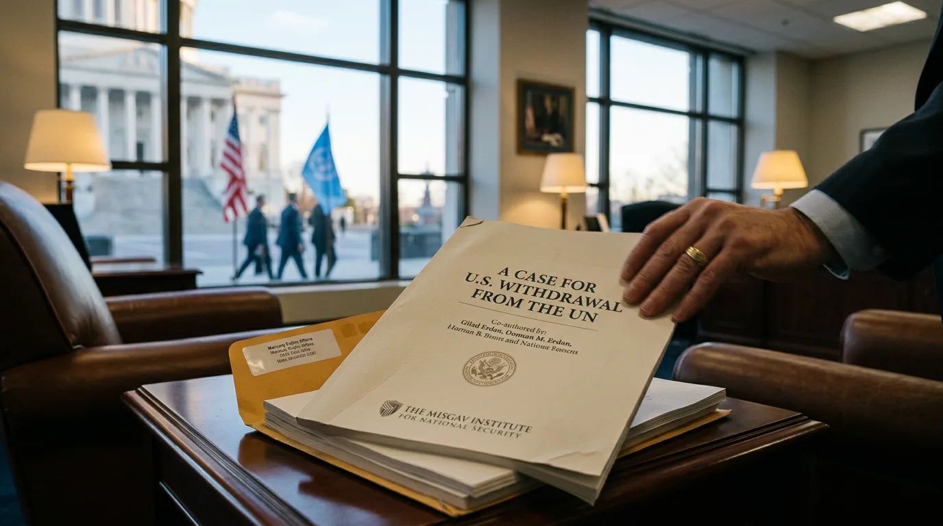 Gilad Erdan's Misgav Institute Hired U.S. Lobbyists to Push Washington Toward Full UN Withdrawal