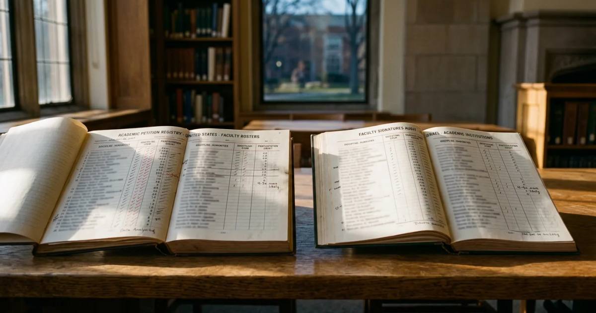Who Signed: How Israeli and American Academic Petition Participation Compare