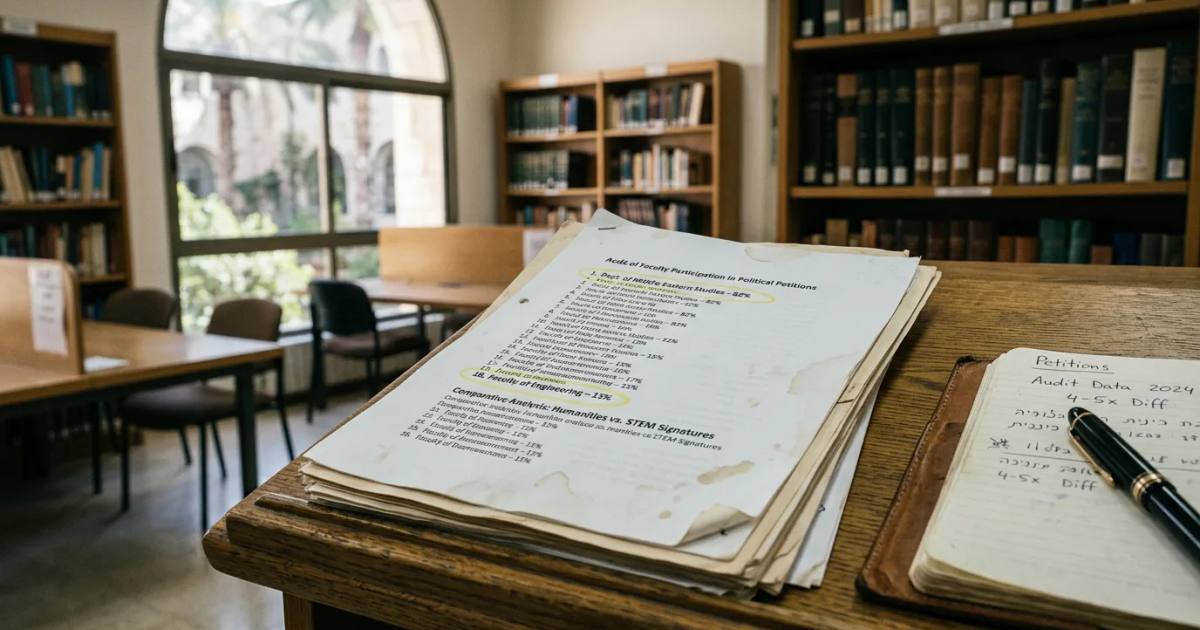 Black Flag Letter: Signers by Israeli University Department