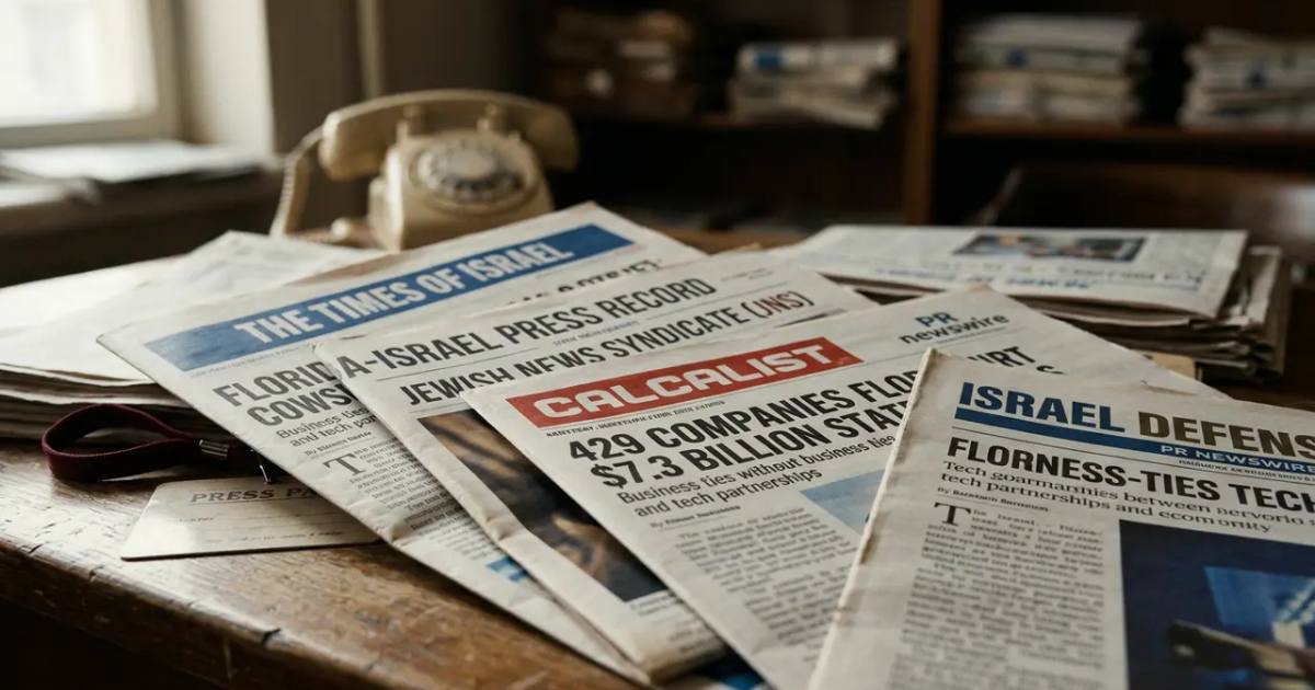 Florida–Israel Press Record: Who Broke the Story